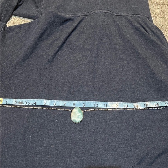 Larimar Silver Pendant Necklace - Picture 5 of 5